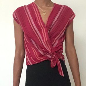 Harper Heritage Wrap Side Tie Top, Size XS